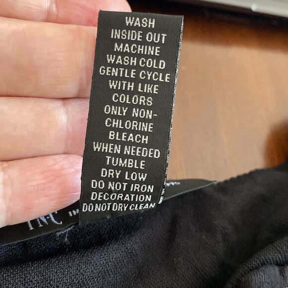 INC International Cocepts Black Embroidered Dress - Picture 5 of 5